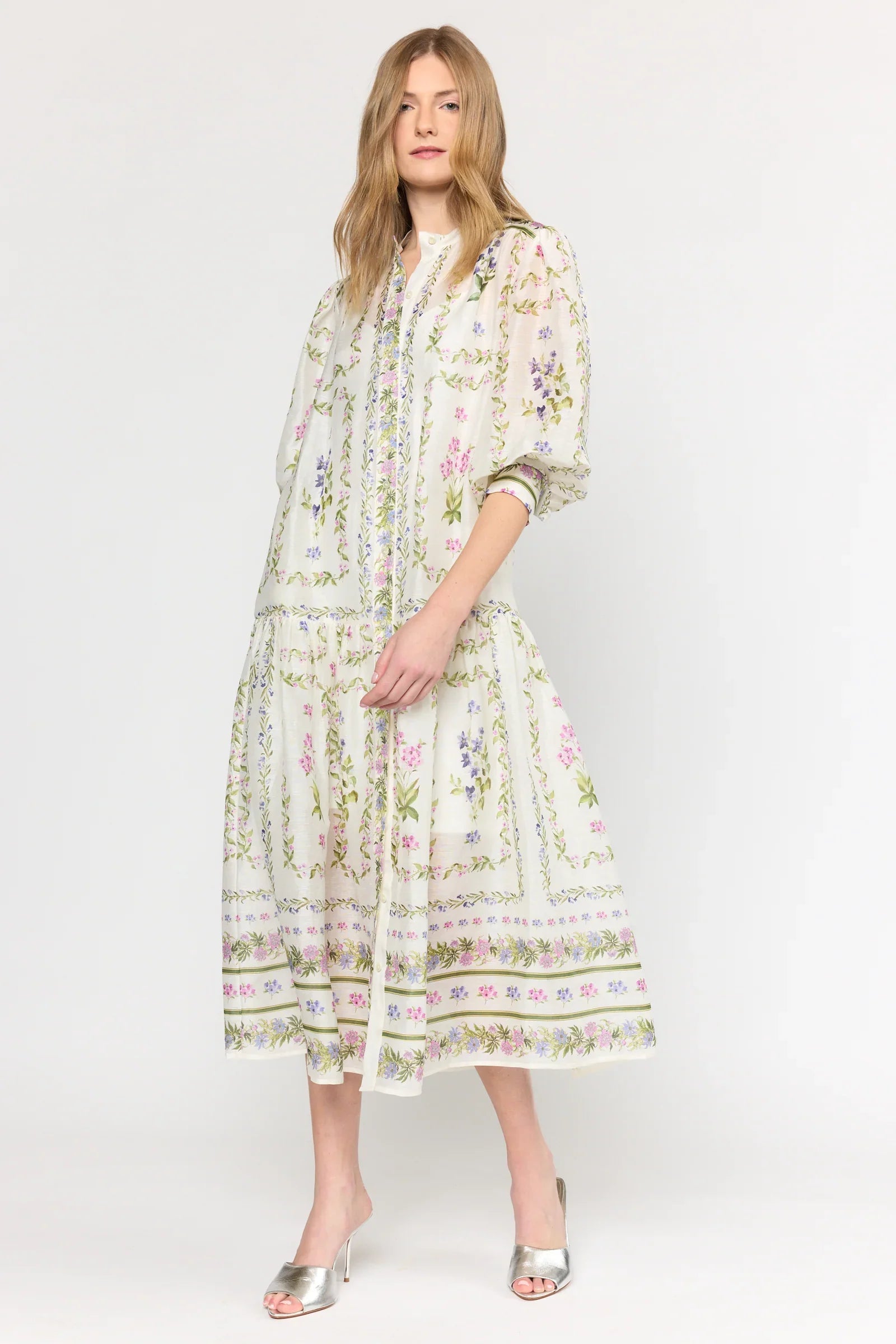 Mosiac Ivory Blake Dress