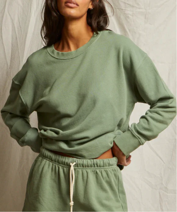 Aloe French Terry Pullover Sweatshirt