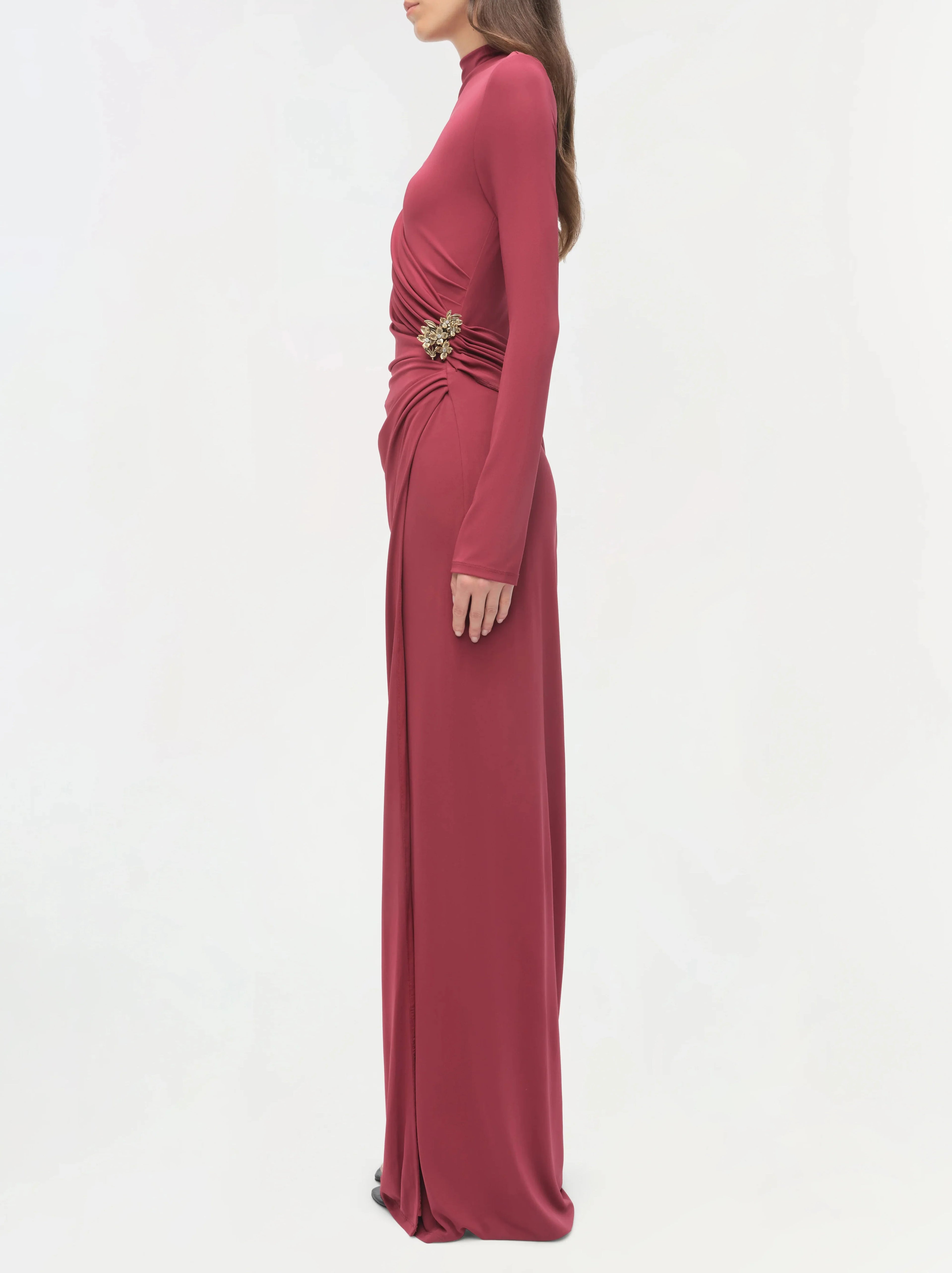 Cranberry Izadora Midi Dress