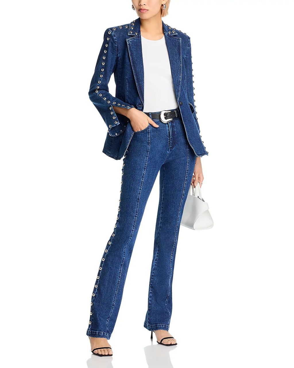 Denim Studded Shailene Pant