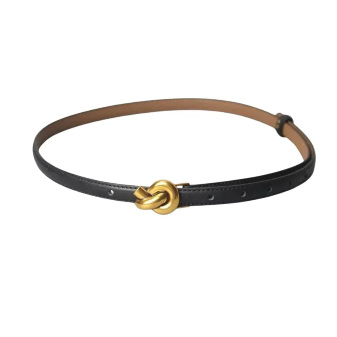 Black Golden Knot Belt