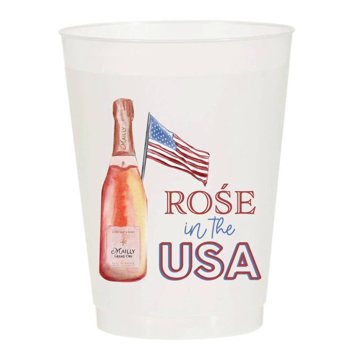 Rosé in the USA Reusable Cups Set of 10