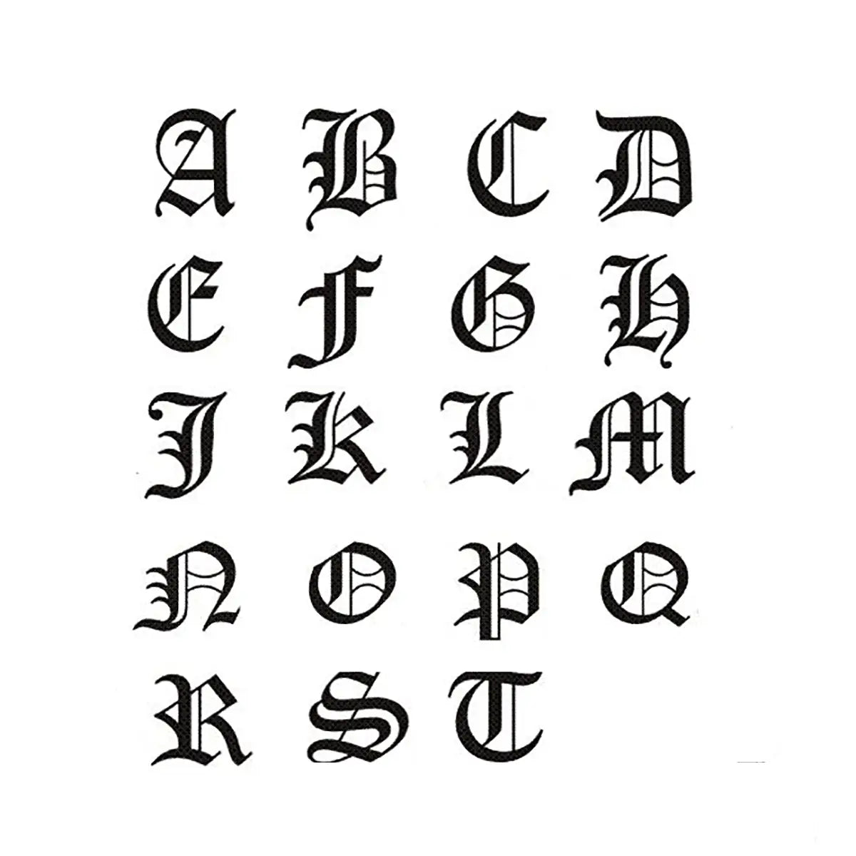 Gold Old English Initial Pendant