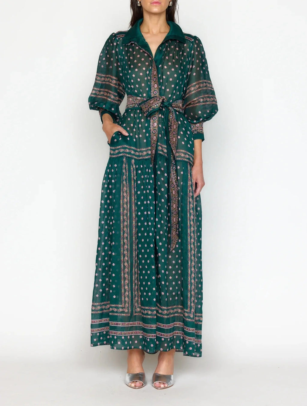 Jade Tile Gail Midi Dress