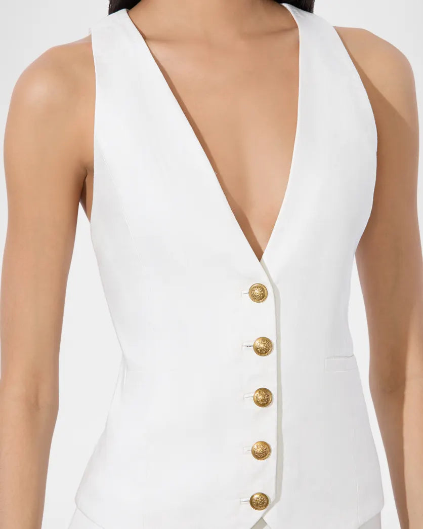 Mazie Slim V-Neck Vest