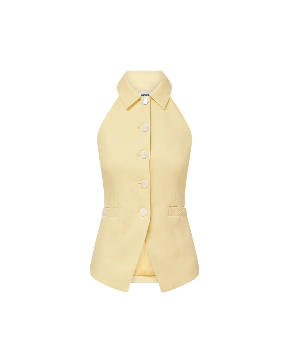 Chamomile Orlinda Linen Vest