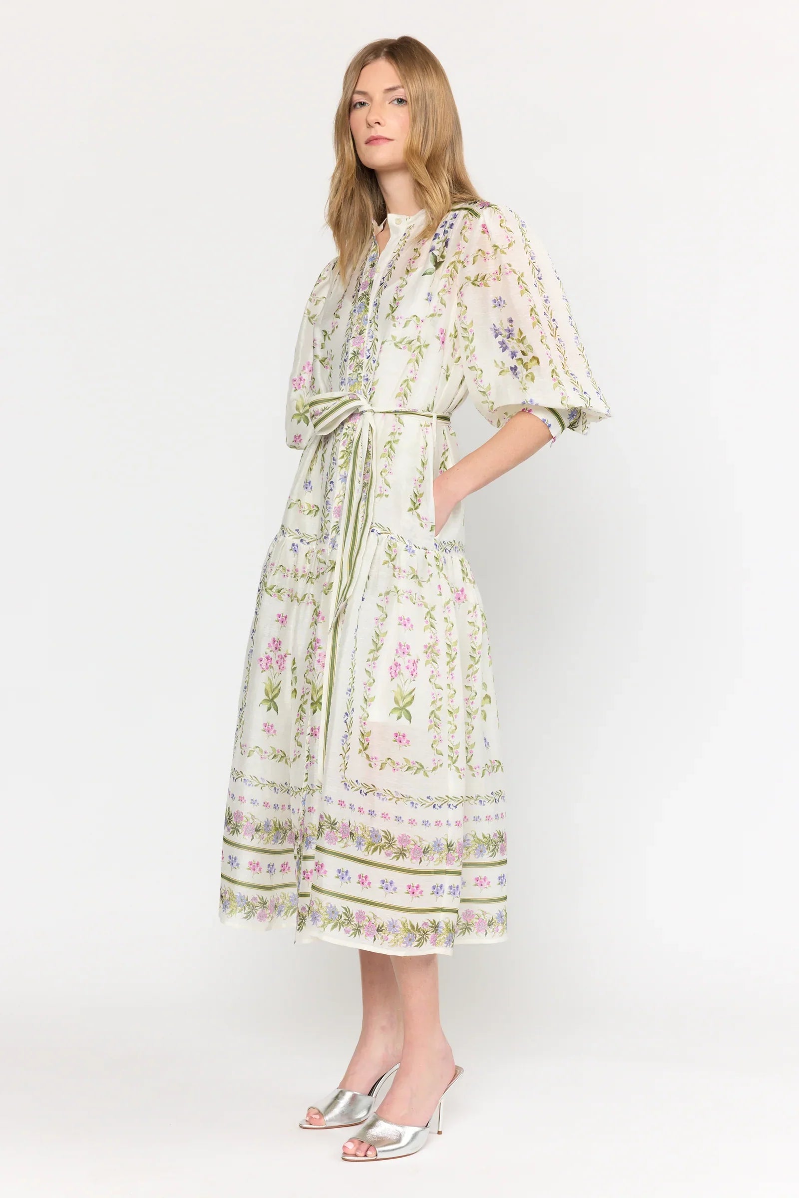 Mosiac Ivory Blake Dress