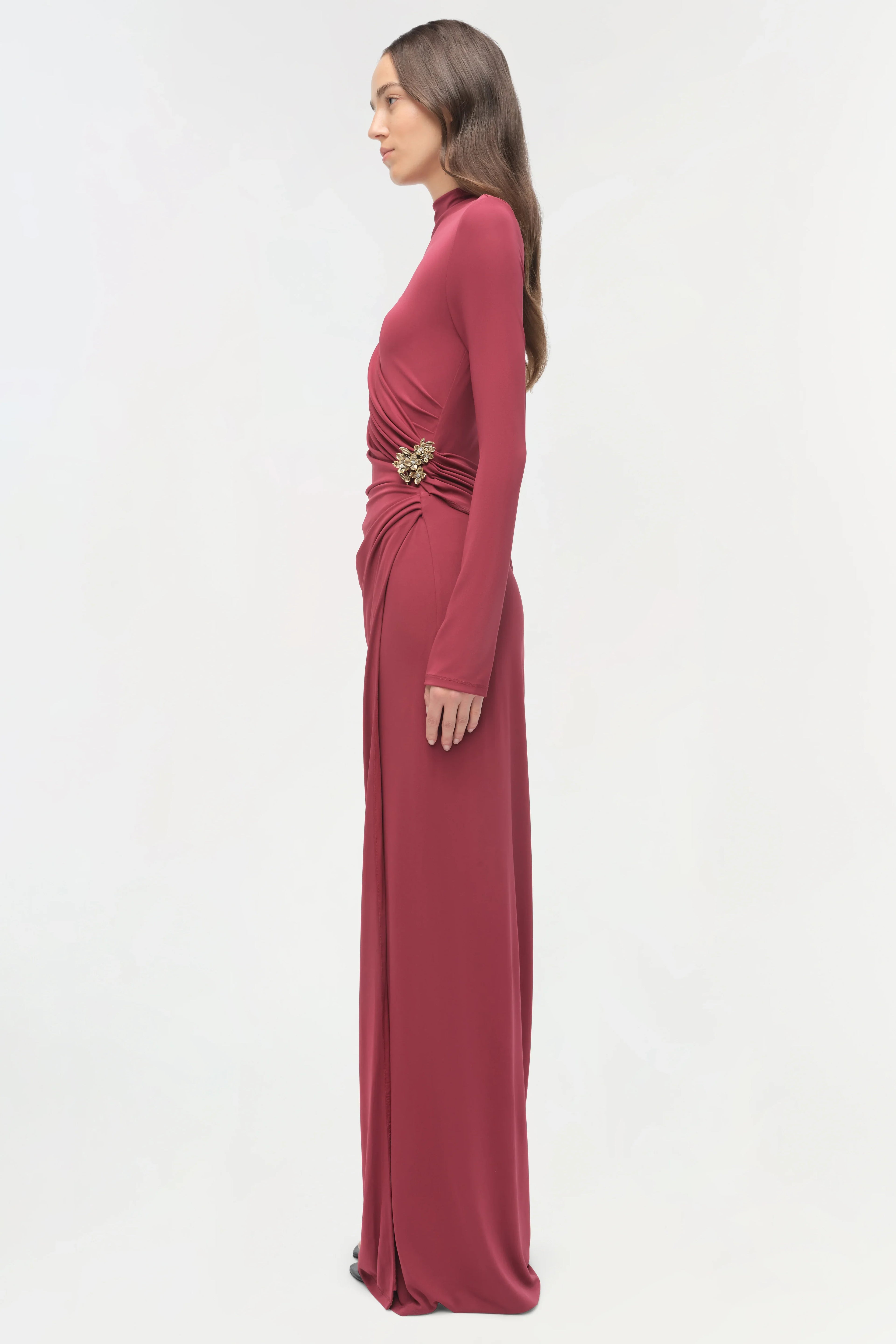 Cranberry Izadora Midi Dress