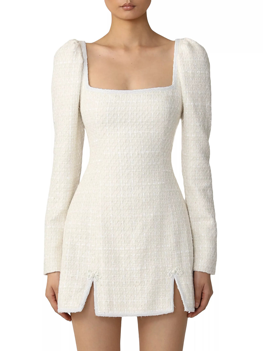 White Jenna Tweed Dress
