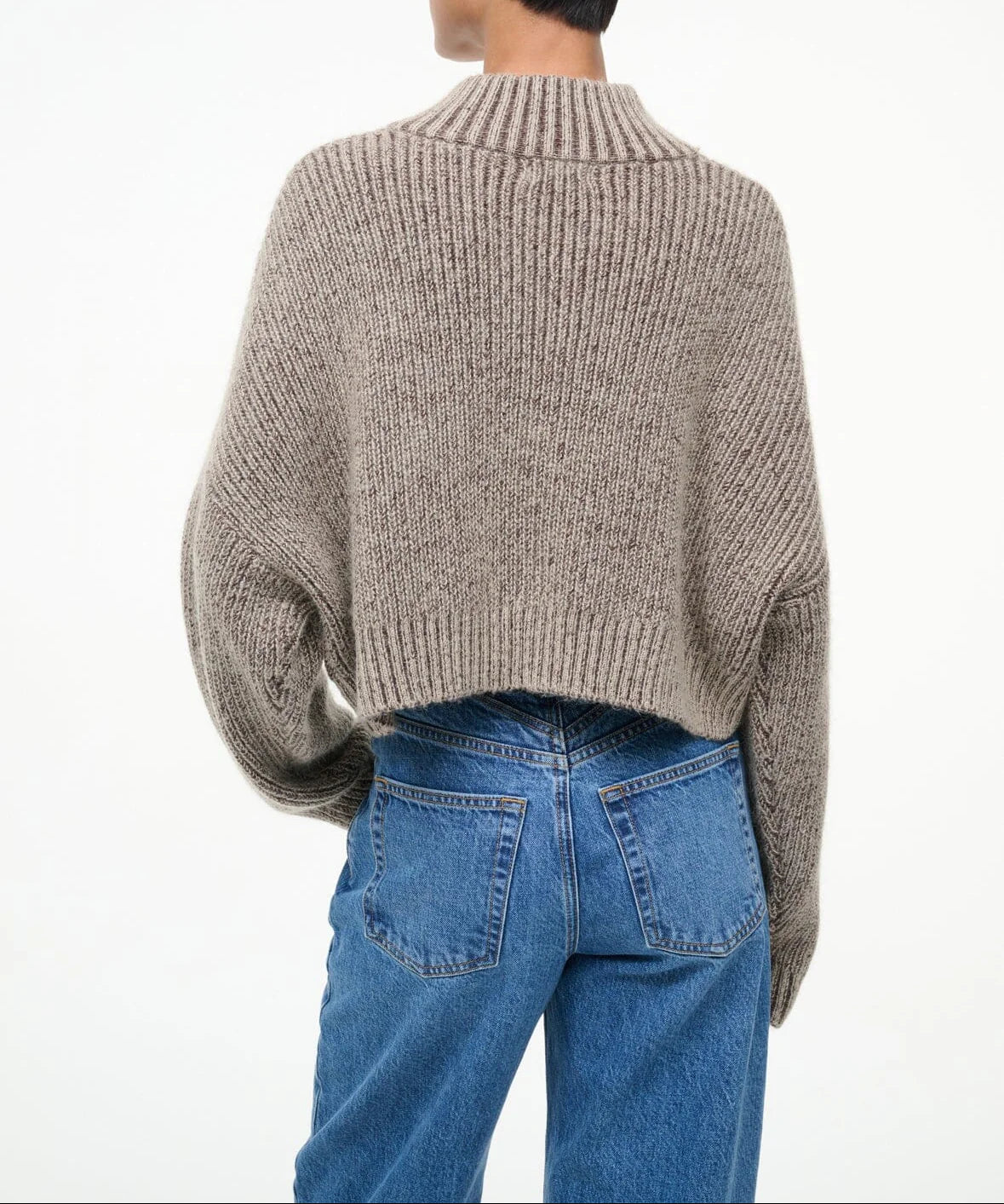Bisque Cropped Hampton Sweater