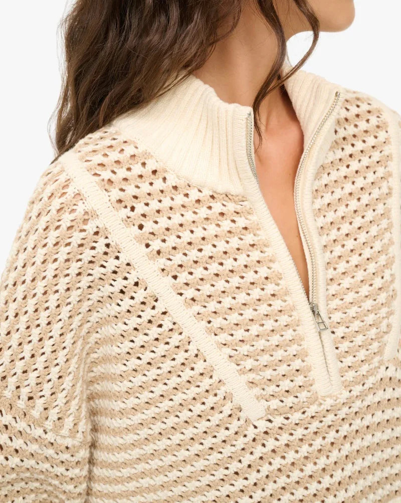 Breeze Crème Cropped Hampton Sweater