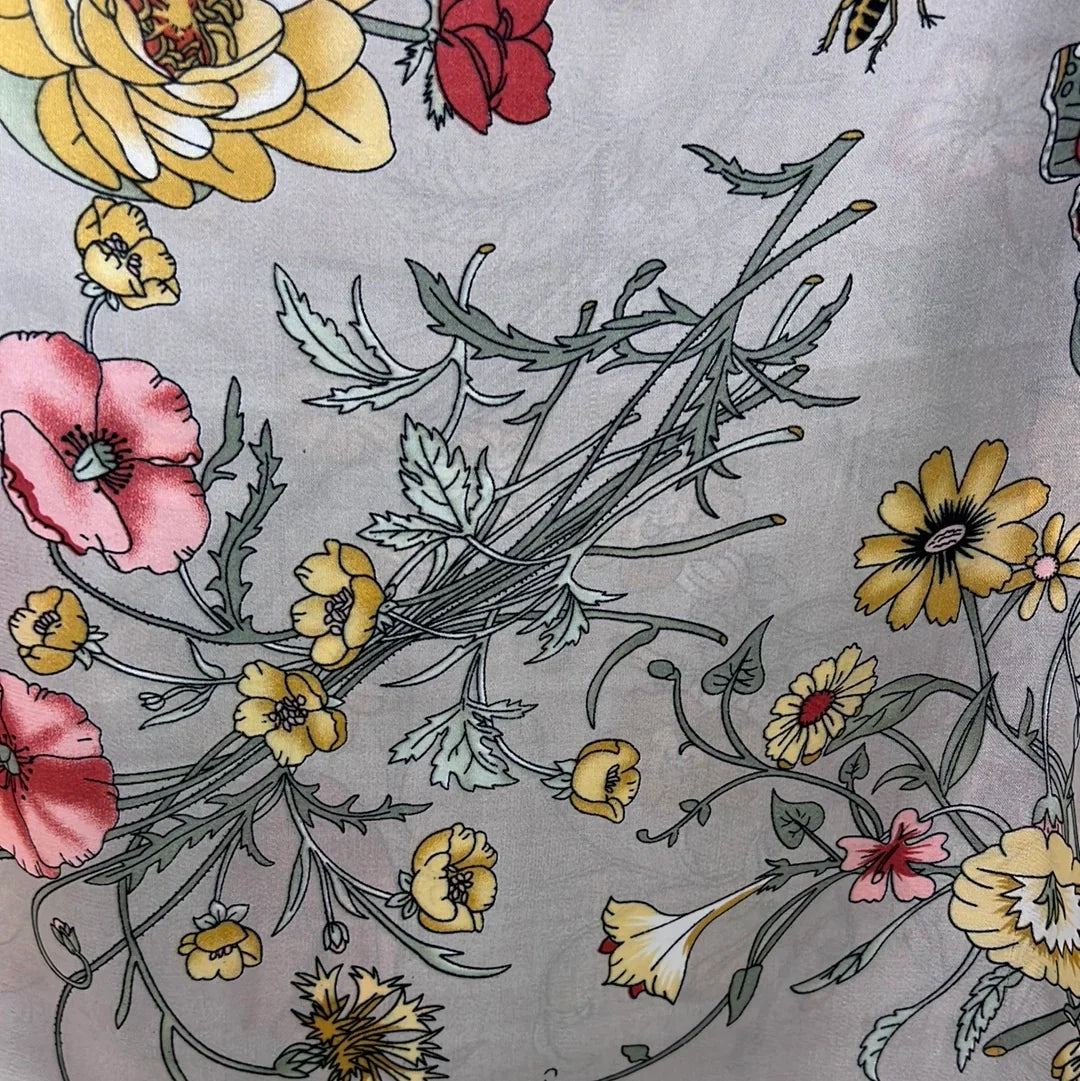 Floral Silk Scarf