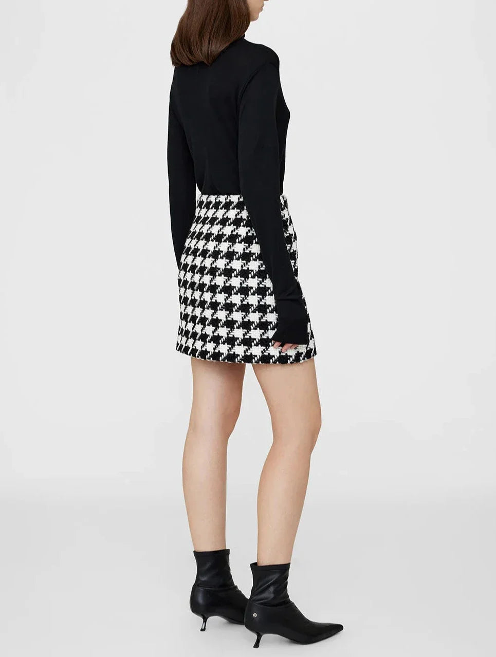 Ada Houndstooth Skirt