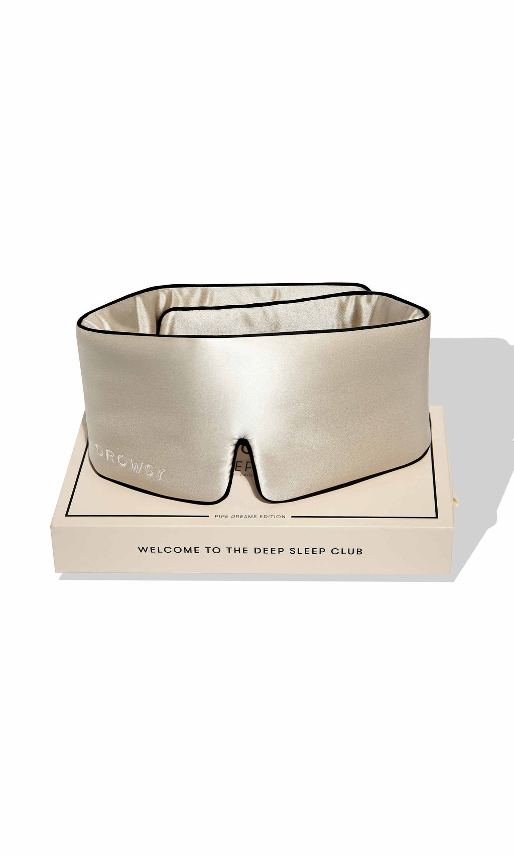 Dusty Gold Pipe Dreams Silk Sleep Mask