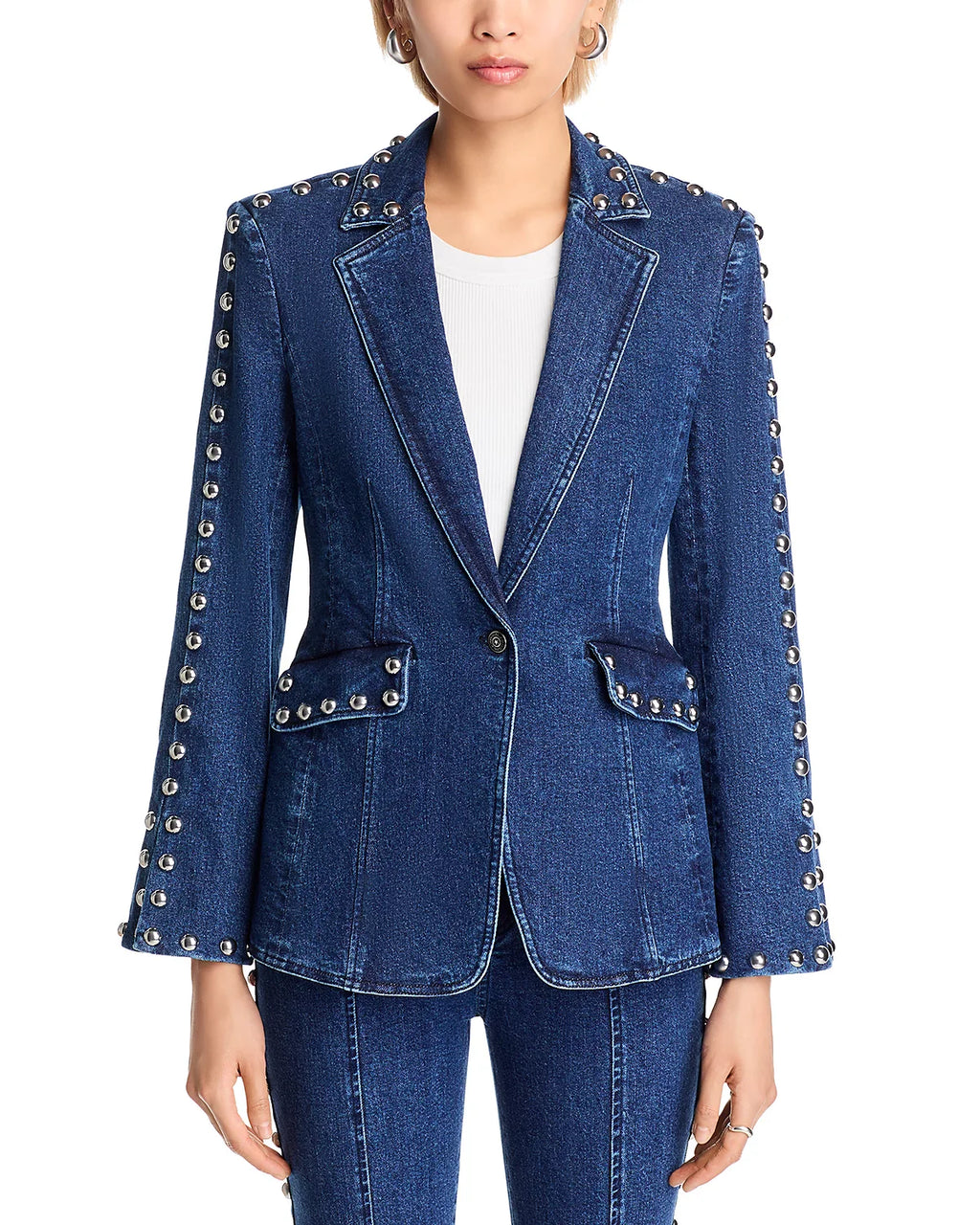 Denim Studded Milly Jacket