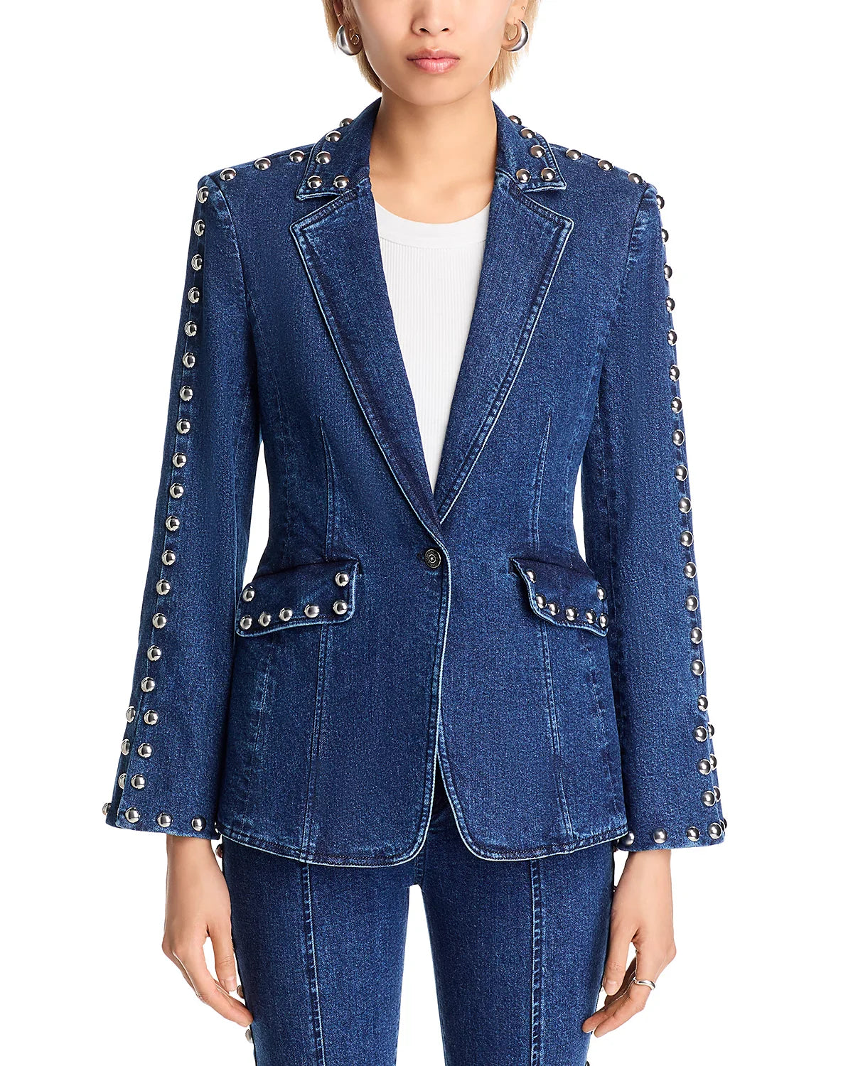 Denim Studded Milly Jacket