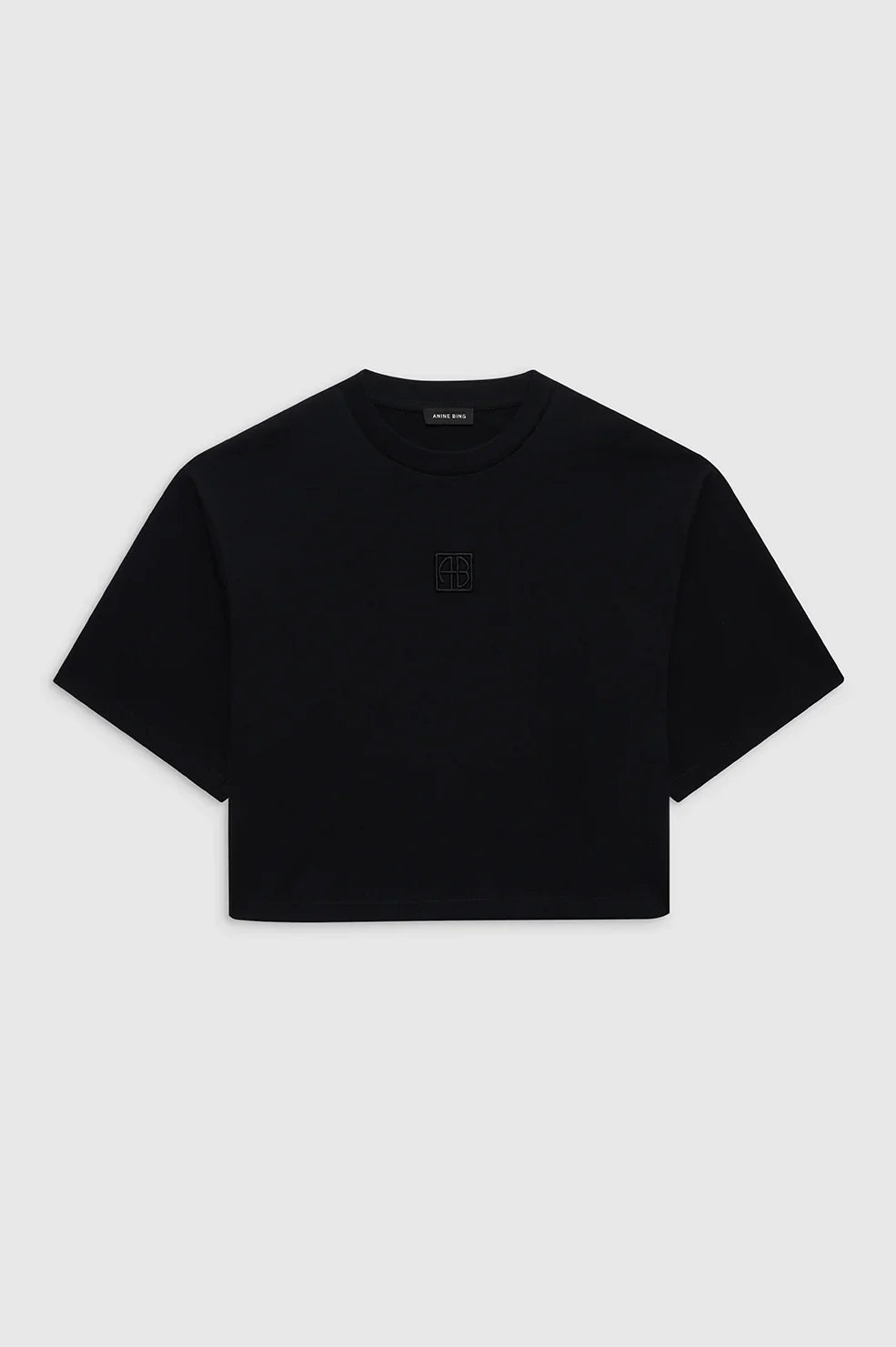 Black Myers Cropped Tee