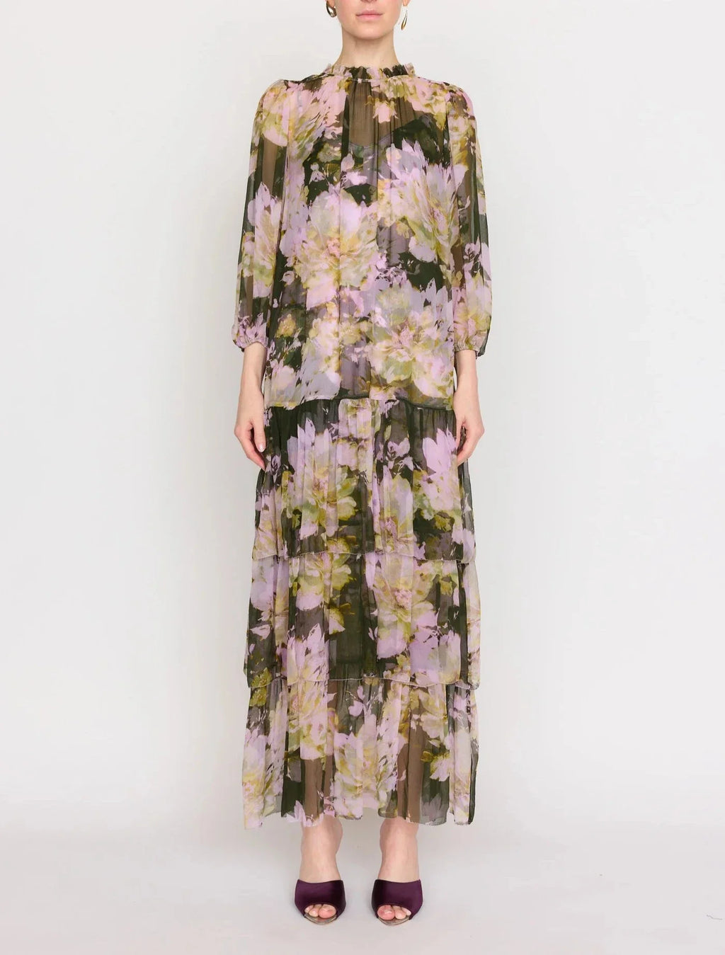 Midnight Garden Sara Midi Dress