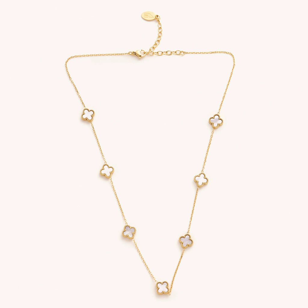 Mini White Flora Necklace