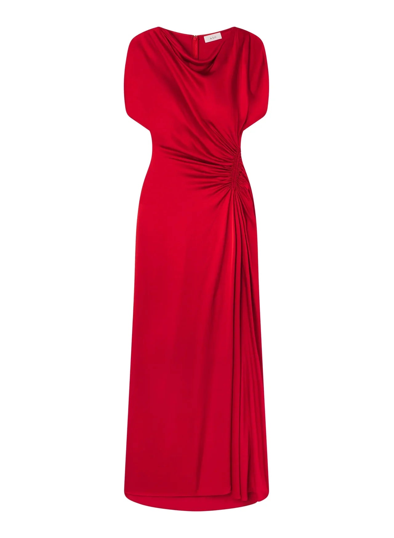 Red Nadia Satin Gown