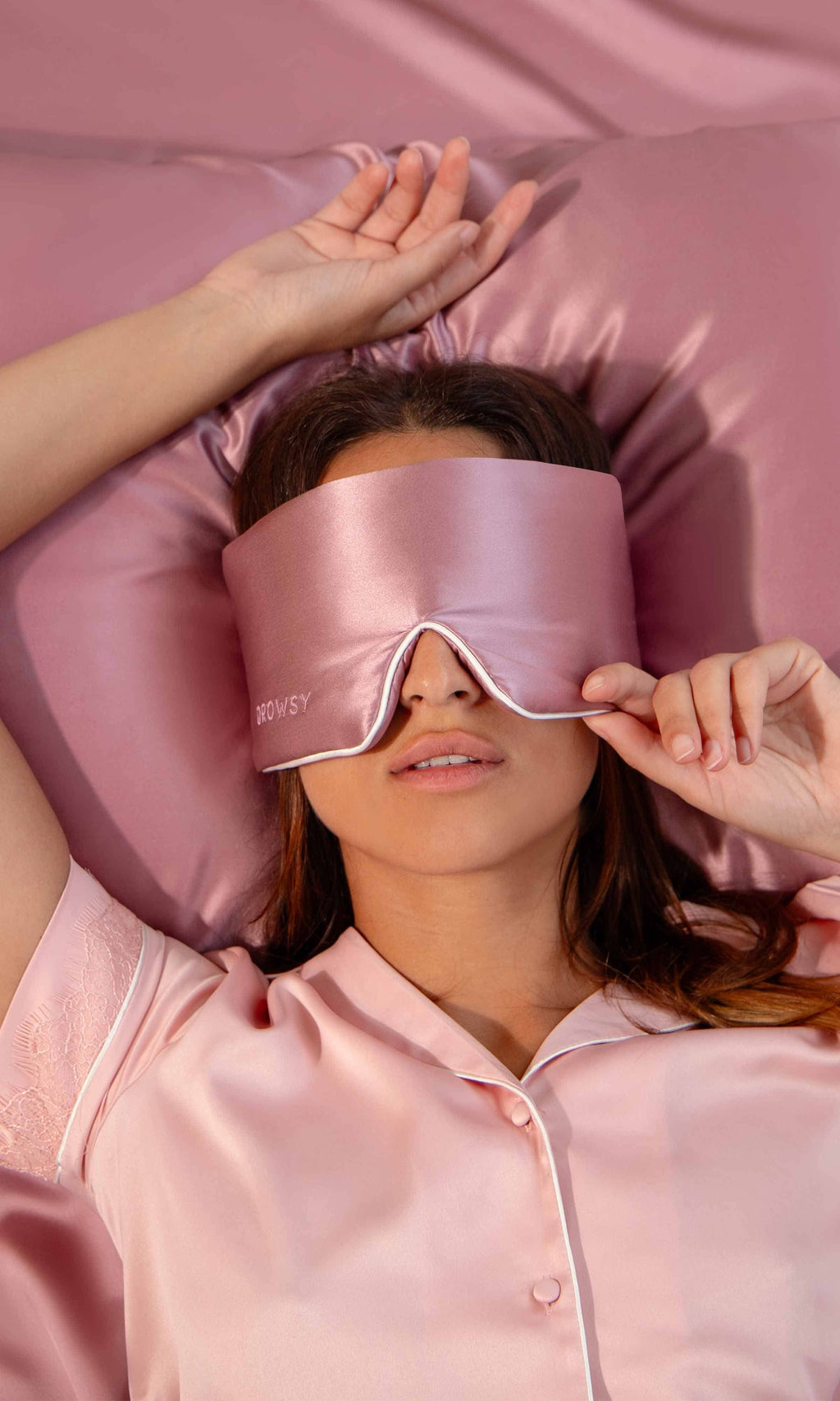 Damask Rose Pipe Dreams Silk Sleep Mask