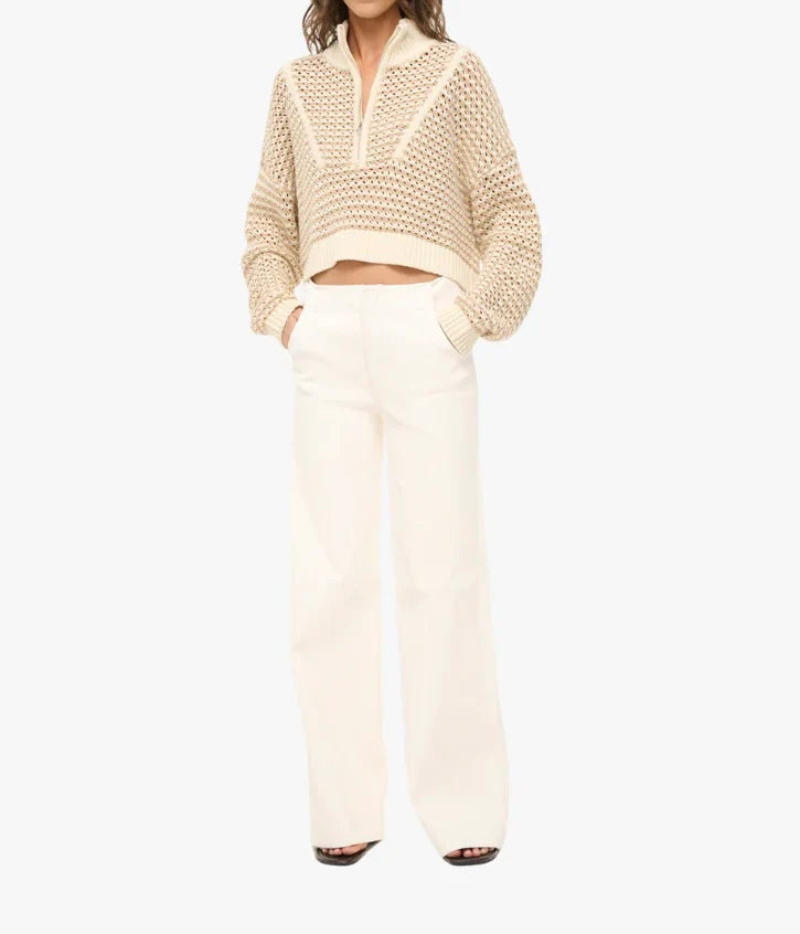 Breeze Crème Cropped Hampton Sweater