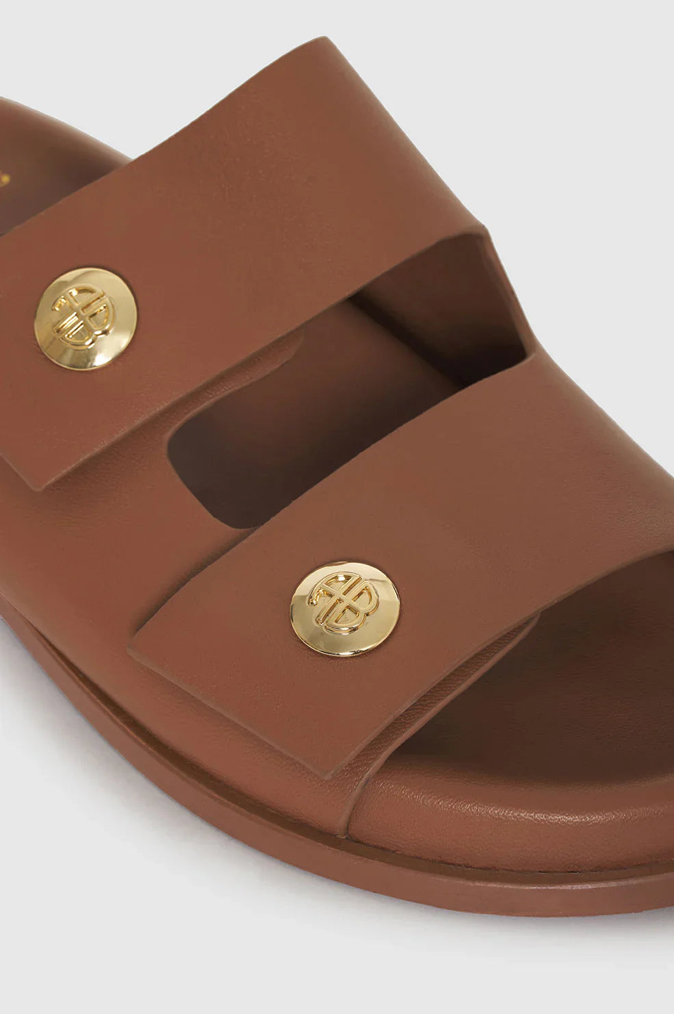 Cognac Ella Slides