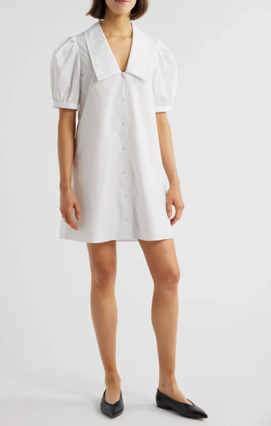 White Poplin Sailor Dress