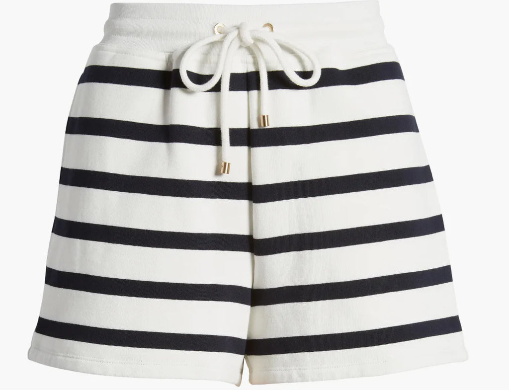 Navy Stripe Varsity Short