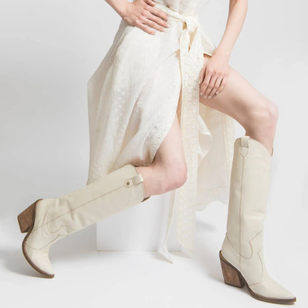 Ivory Macao Cowboy Boots