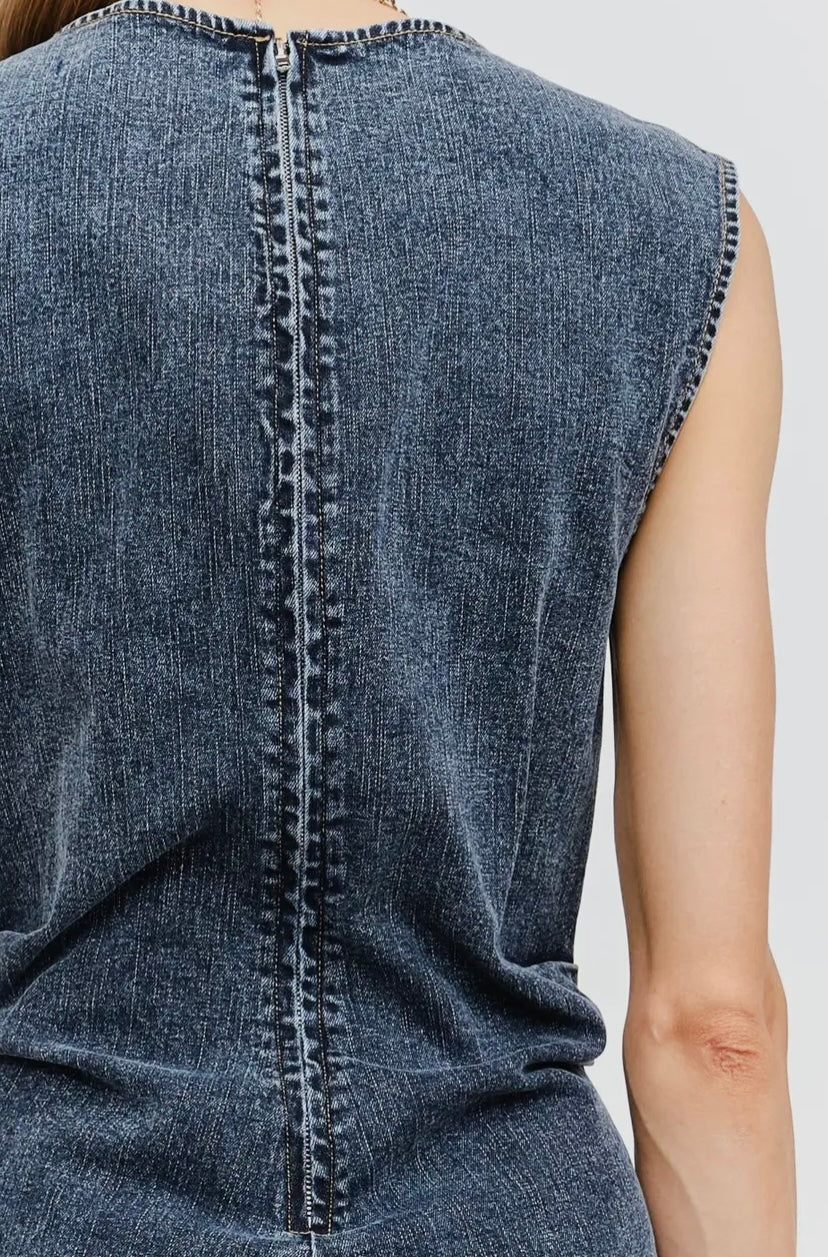 Charlotte Indigo Mini Dress