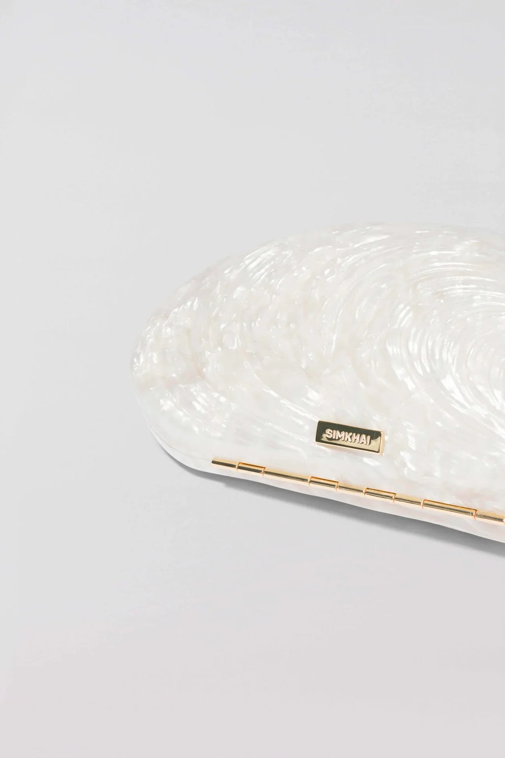 Bridget Pearl Oyster Clutch