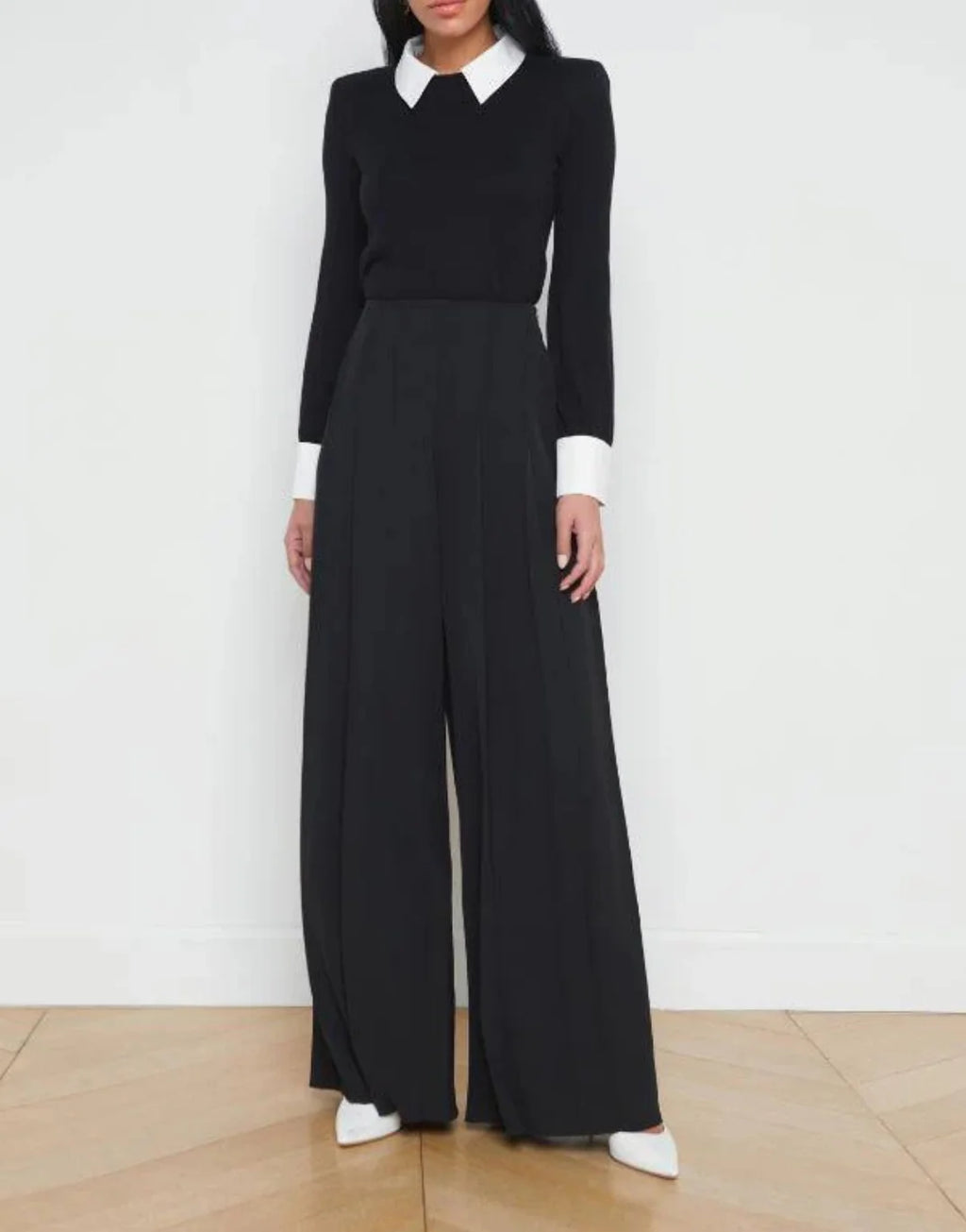 April Poplin Collar Sweater