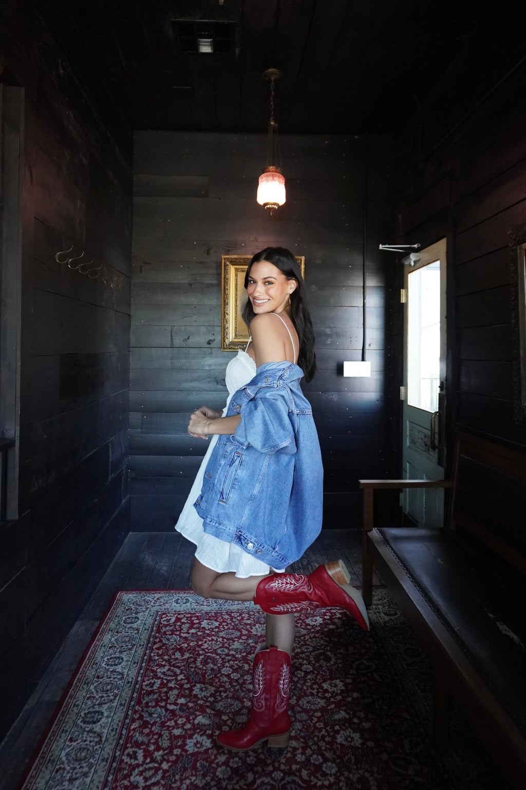 Red Leather Loyal Cowboy Boots