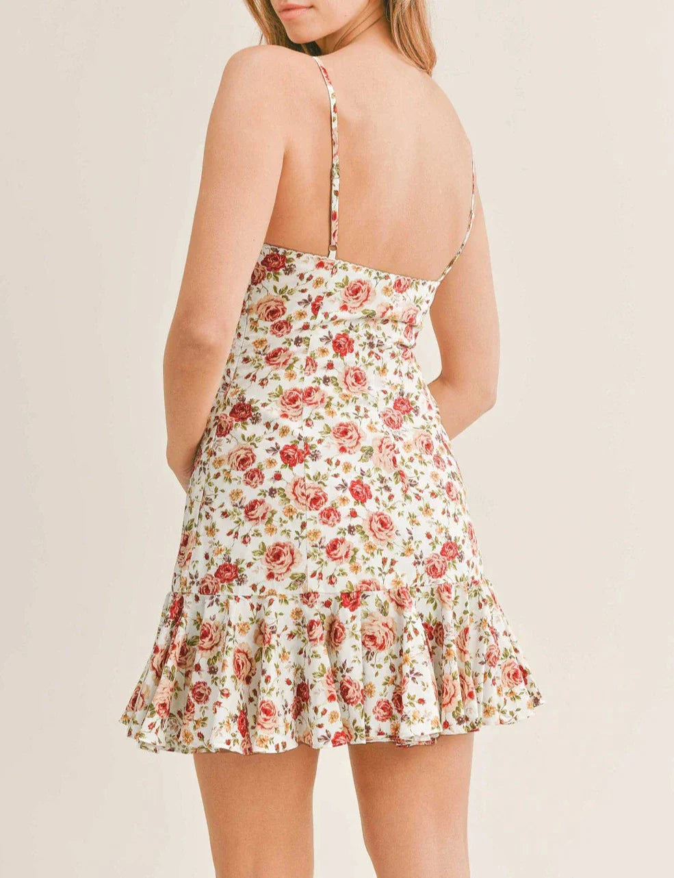 Red Bottom Flared Sleeveless Dress