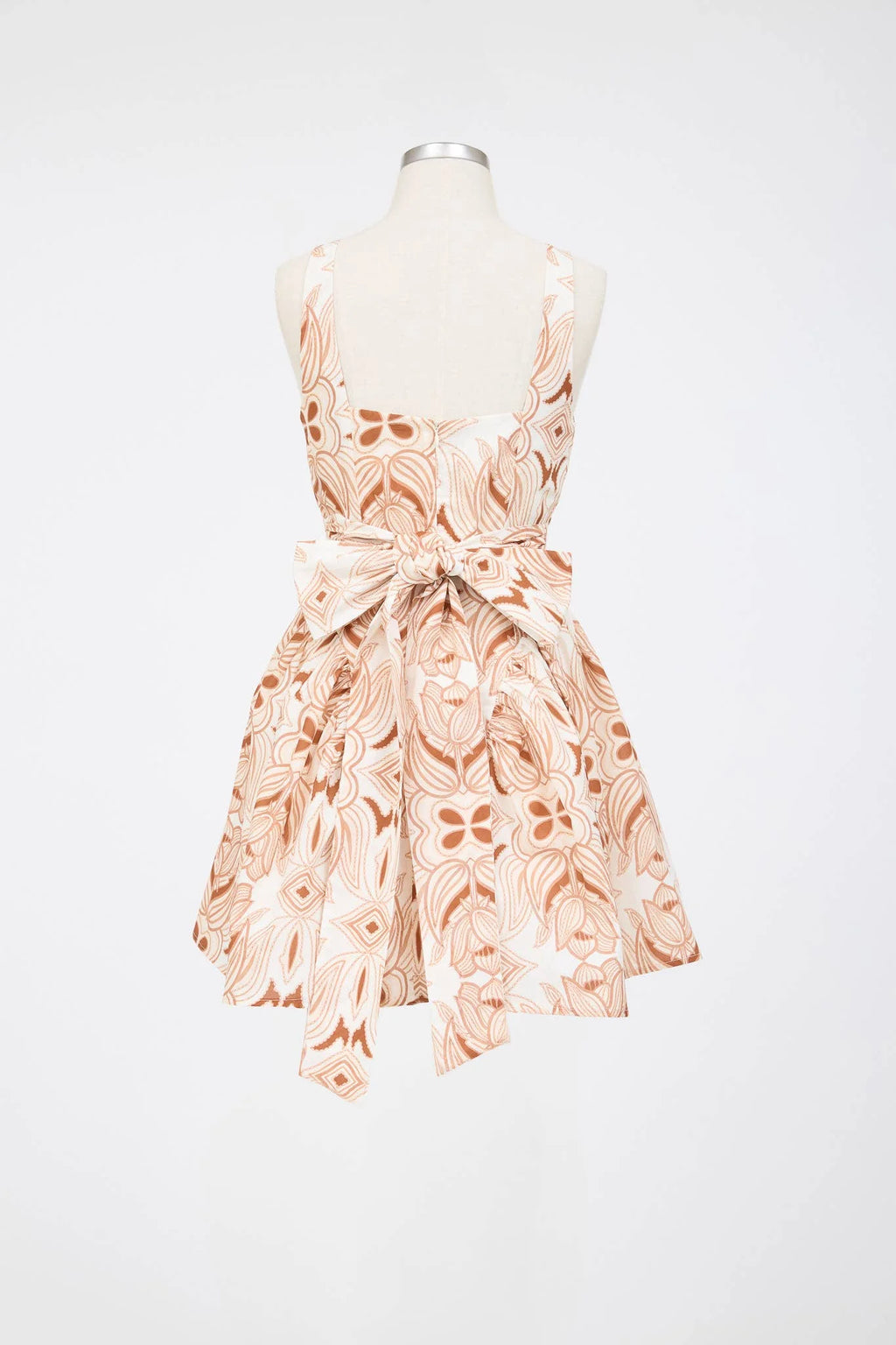 Floral Corset Back Bow Mini Dress