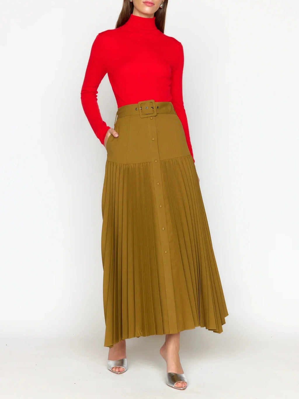 Olive Cody Midi Skirt