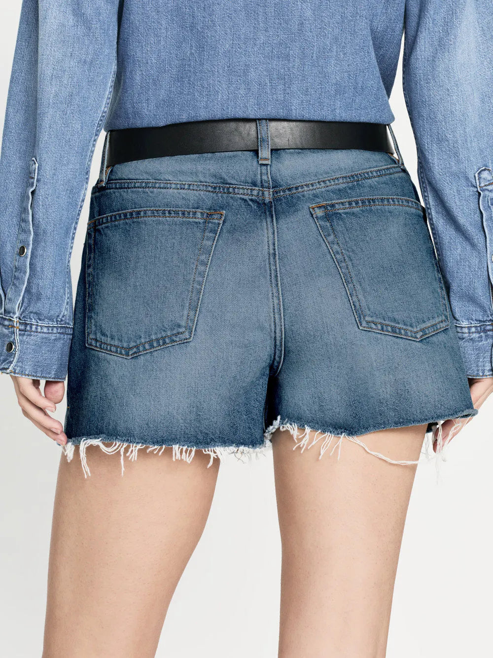 The Vintage Relaxed Short Raw Fray