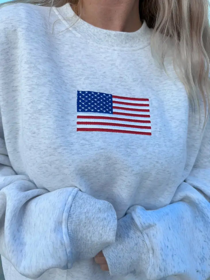 American Flag Sweatshirt