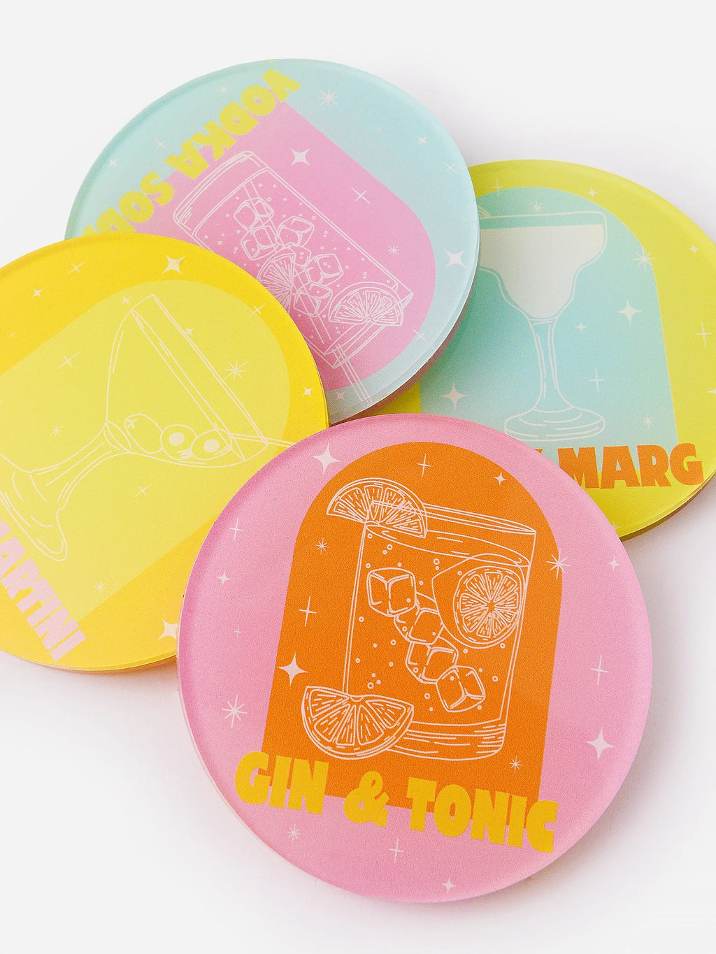 Bottoms Up Coaster Set of 4