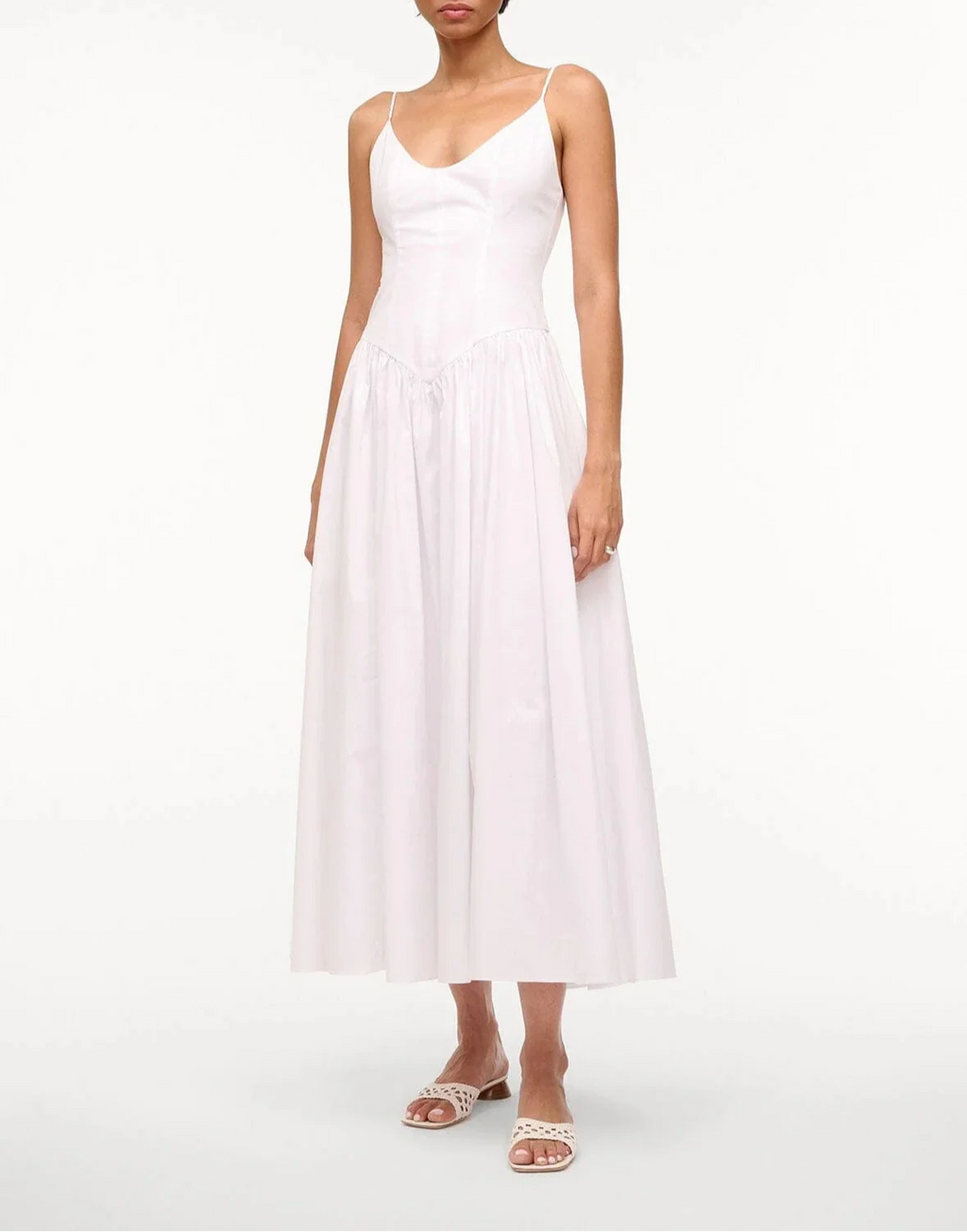 White Dena Midi Dress