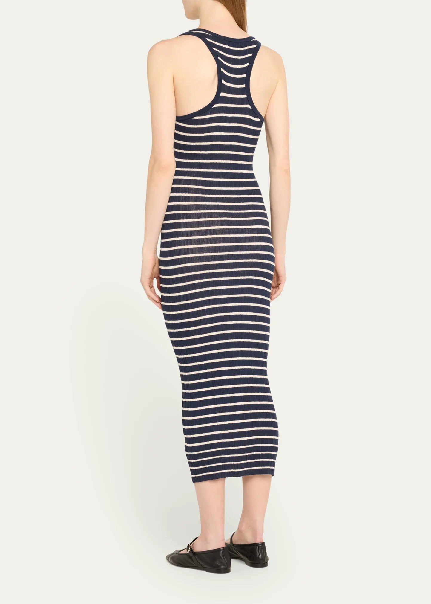 Iris Stripe Knit Midi Dress