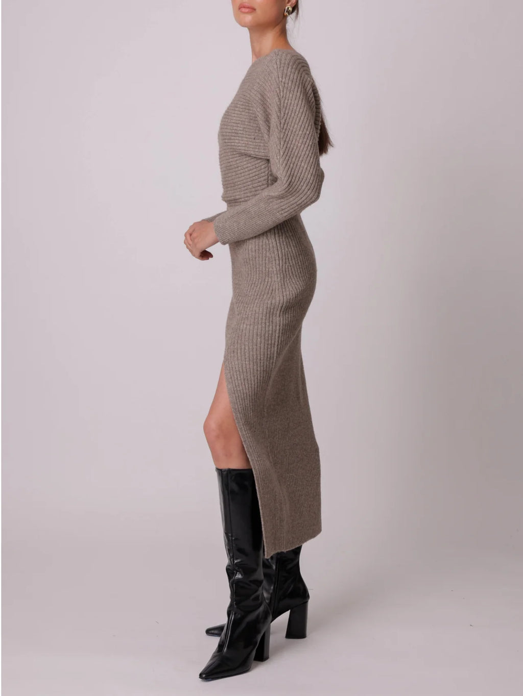 Latte Alta Midi Sweater Dress