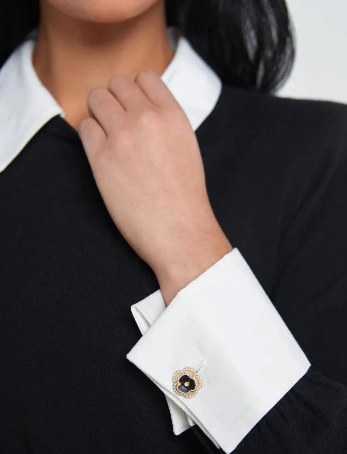 April Poplin Collar Sweater