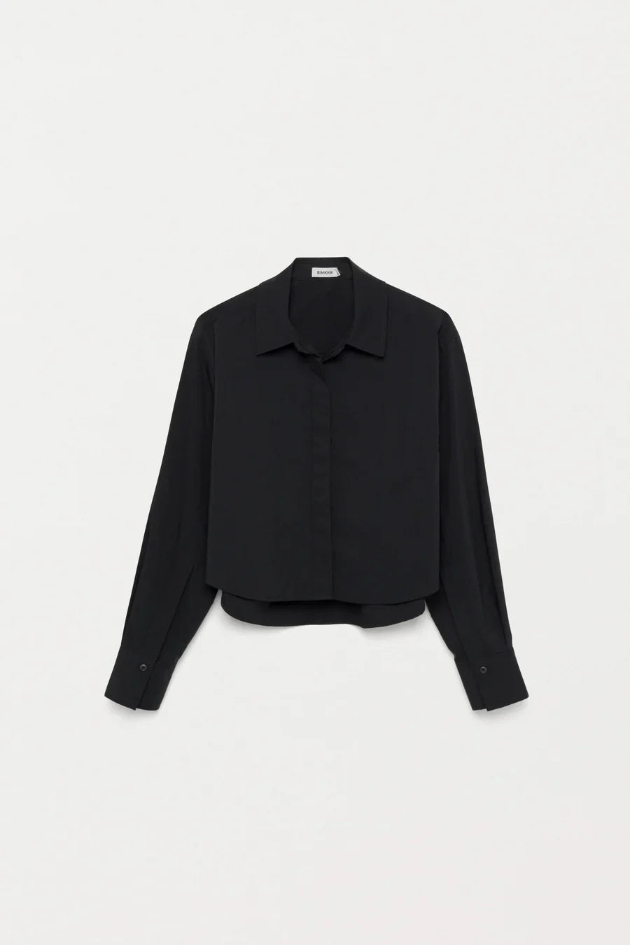 Black Renata Cropped Shirt