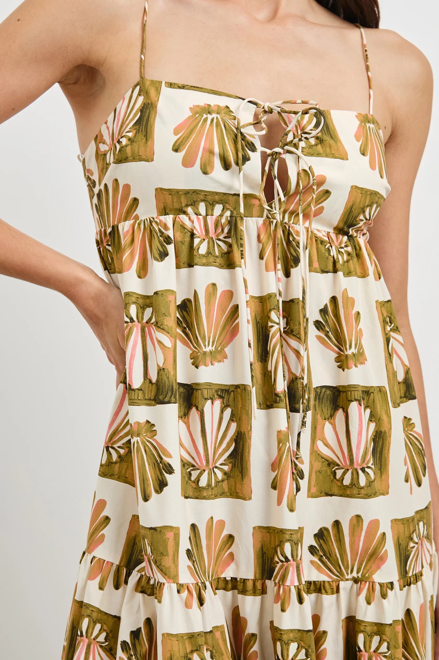 Checkered Shells Mica Maxi Dress