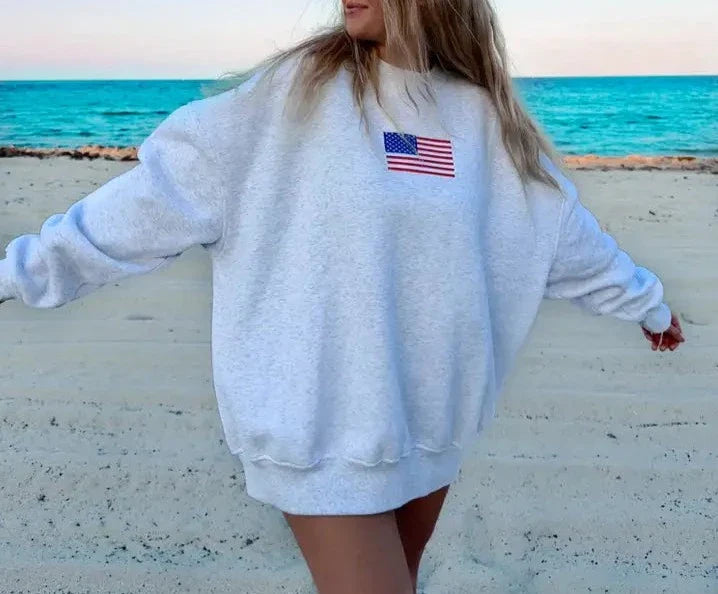 American Flag Sweatshirt