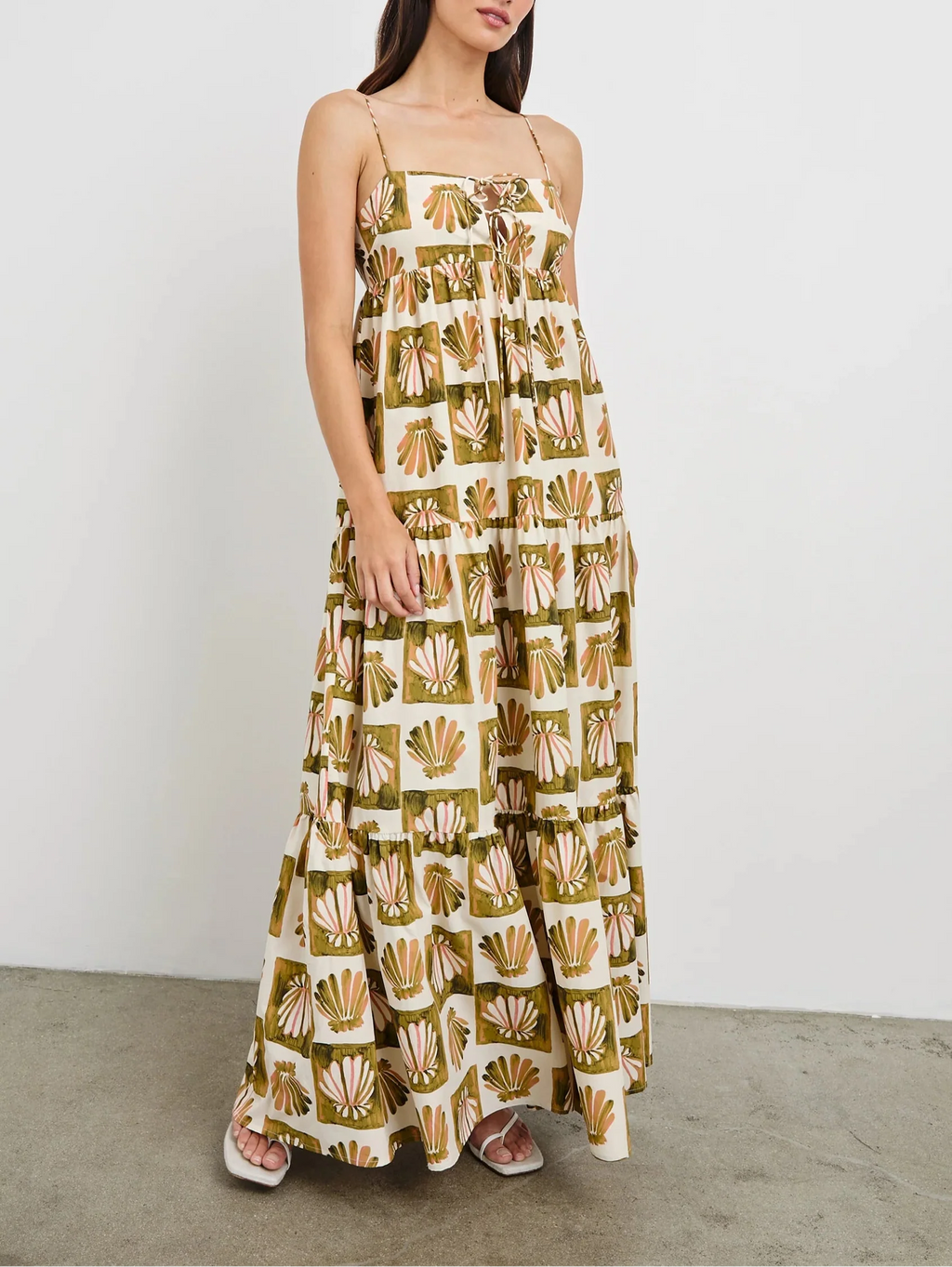 Checkered Shells Mica Maxi Dress