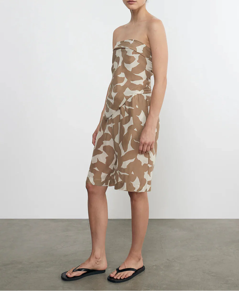 Floral Camo Scarf Top