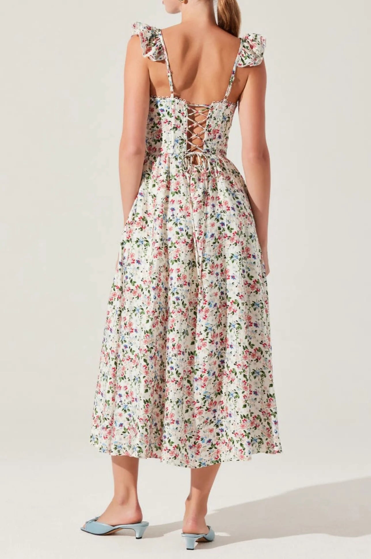 Ivory Multi Floral Wedelia Dress